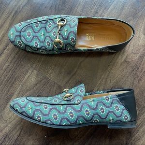 Gucci Men’s Horsebit Loafers with Bee Print